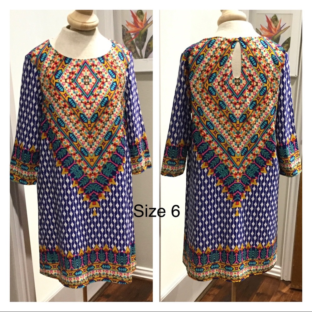 Boho Mini Slip Dress Size M